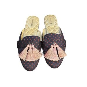 Birdies Blue Box Robin Pink Tassel Slip On Flats Shoes Size 7.5‎